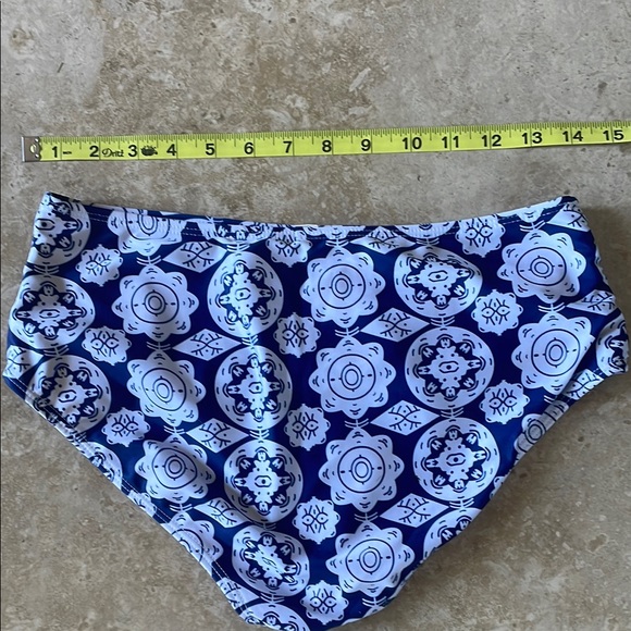 Blue Ruffle Top Bikini Set - Picture 7 of 7